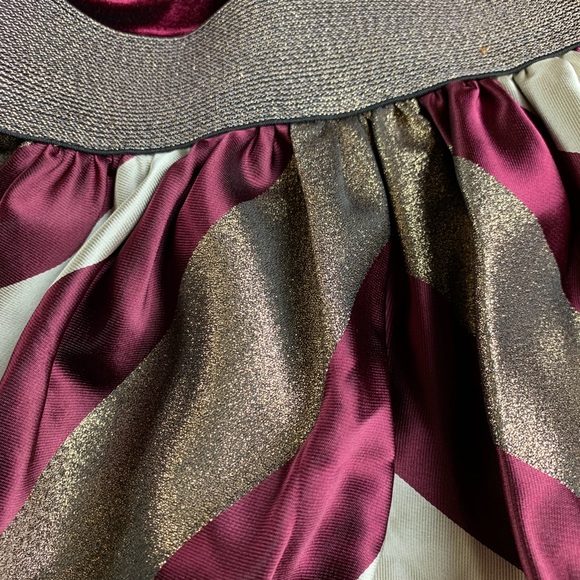 Bonnie Jean Burgundy Long Sleeve Girl Dress 8 - Picture 4 of 8